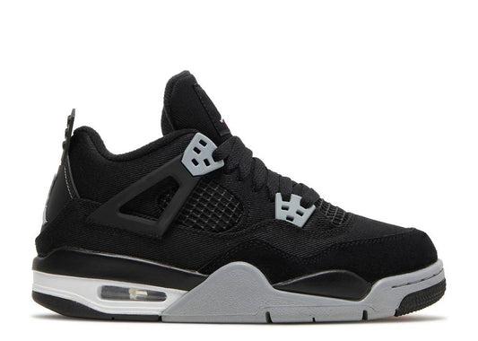 JORDAN 4 RETRO 'BLACK CANVAS' (GS)