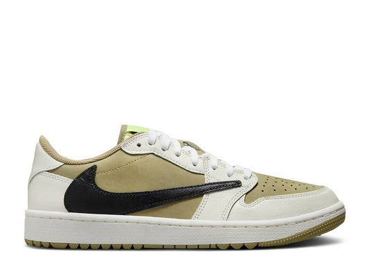 TRAVIS SCOTT x JORDAN 1 RETRO LOW GOLF 'NEUTRAL OLIVE'