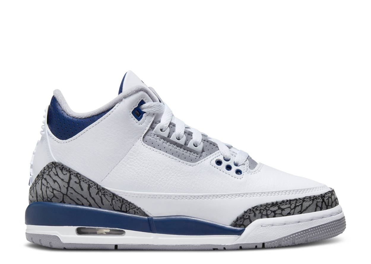 JORDAN 3 RETRO 'MIDNIGHT NAVY' (GS)