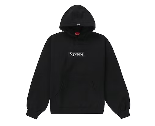 SUPREME BOX LOGO HOODED SWEATSHIRT 'BLACK' (FW23)