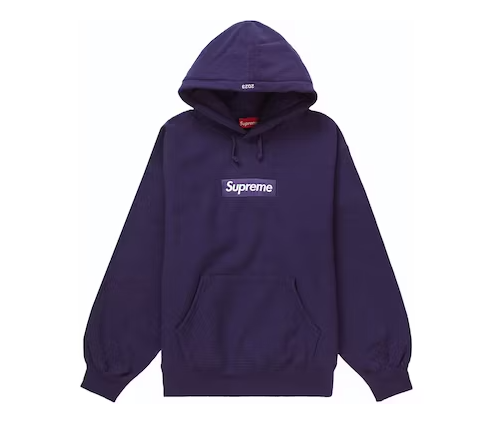 SUPREME BOX LOGO HOODED SWEATSHIRT 'PURPLE' (FW23)